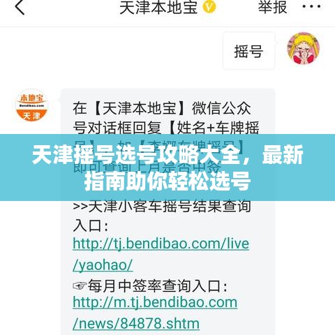 天津摇号选号攻略大全，最新指南助你轻松选号